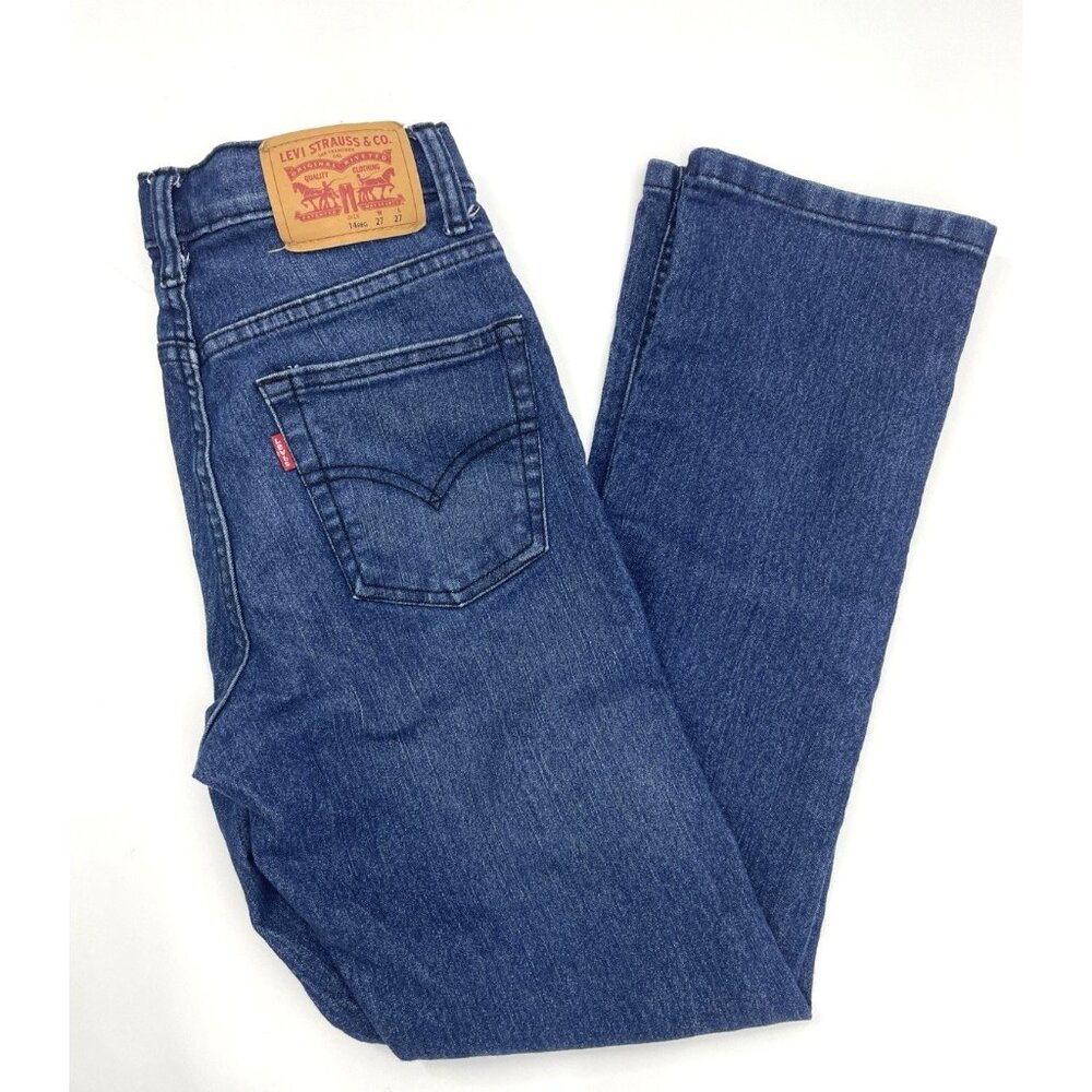 Boys Levi’s 511 Slim Jeans Size 14 Regular 27x27 Medium Wash - Picture 5 of 16